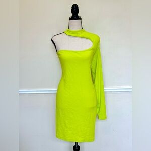 Lime green cut out dress… Can be bought with or without purse.